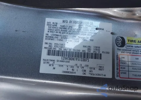 2009 Ford Mustang V6/V6 Premium from USA, damaged, VIN 1ZVHT80N195133075